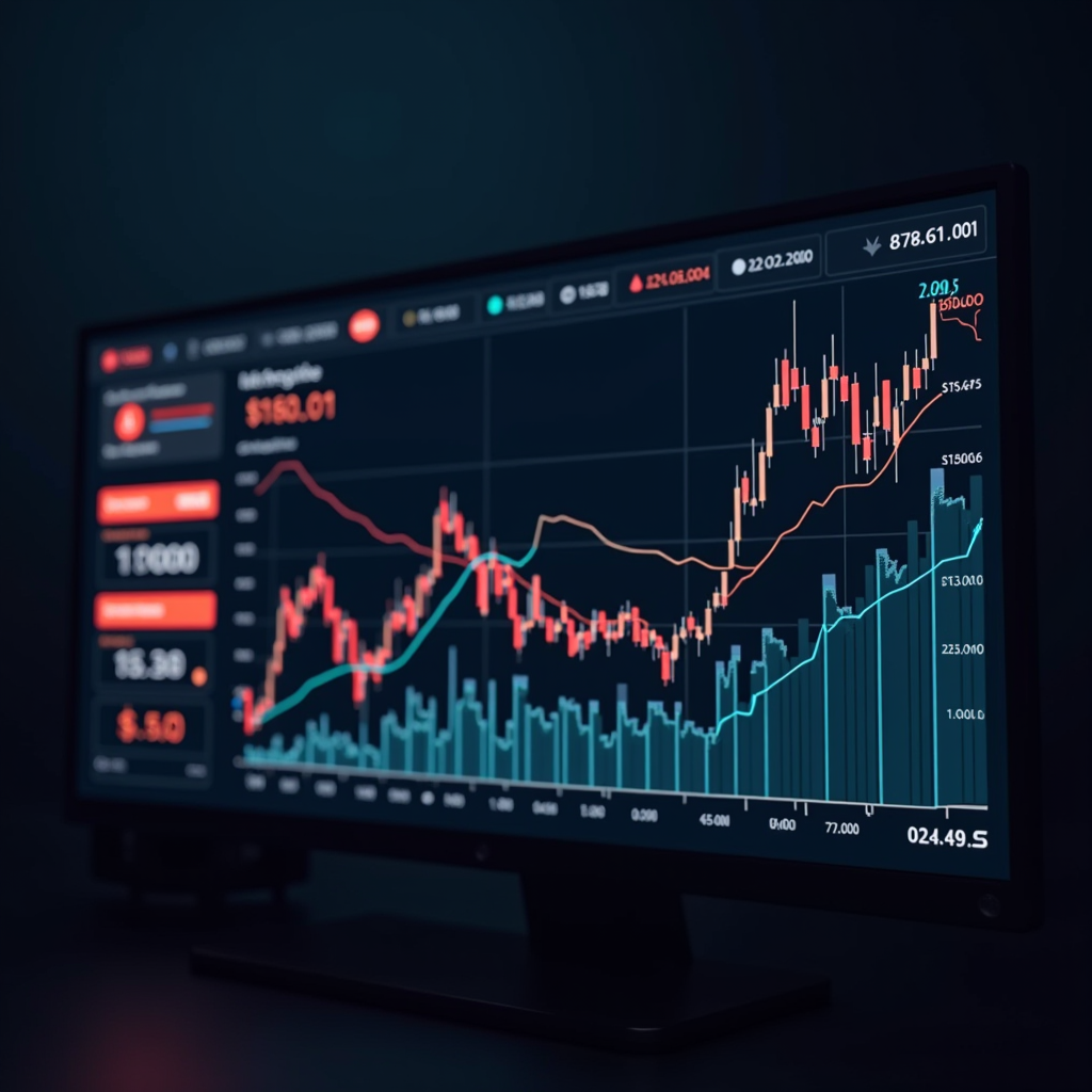 Динамический график мониторинга курсов валют USD, EUR, PLN на украинском наличном рынке с почасовыми обновлениями, трендовыми линиями и индикаторами изменений